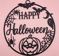 "Happy Halloween" ajtó- és falidísz