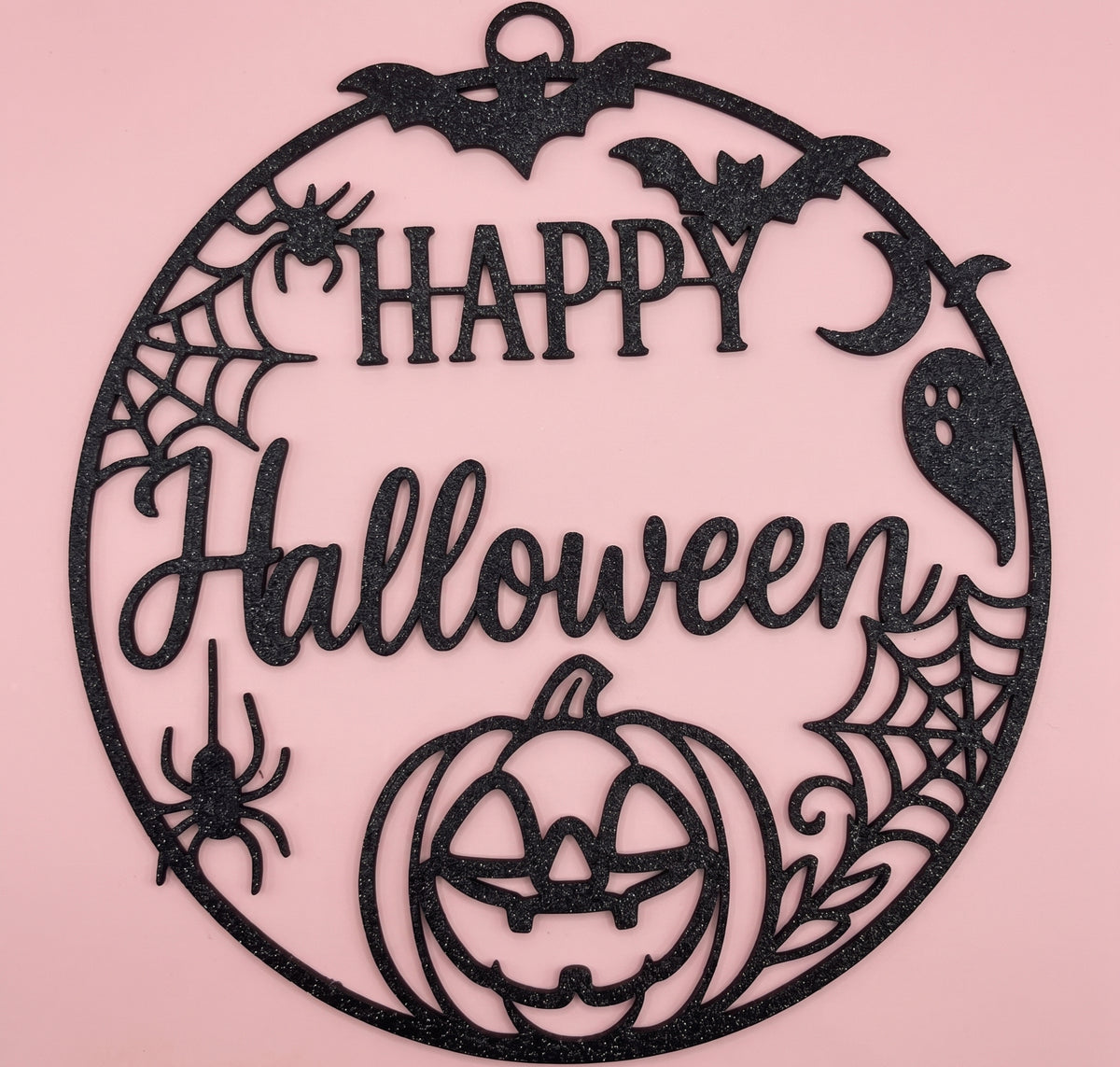 "Happy Halloween" ajtó- és falidísz